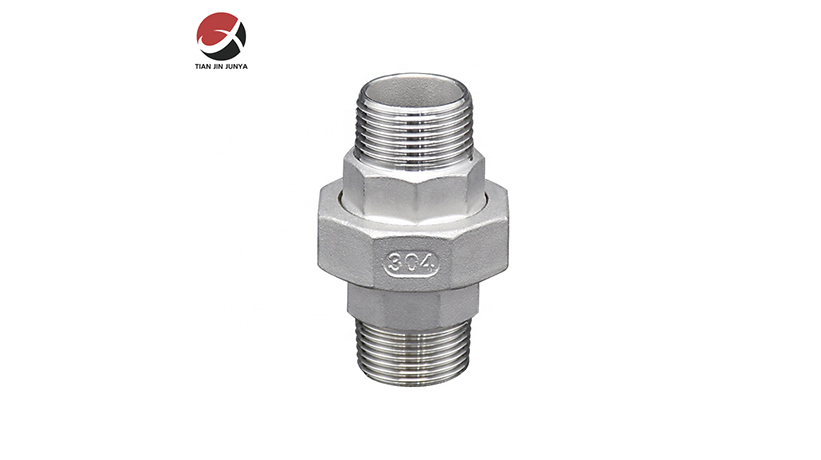 不鏽(xiu)鋼雙頭外牙活(huo)接管件