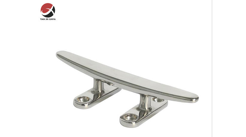 不鏽(xiù)鋼輕型扁羊角索(suo)栓-小快艇遊艇輪(lún)船鑄造